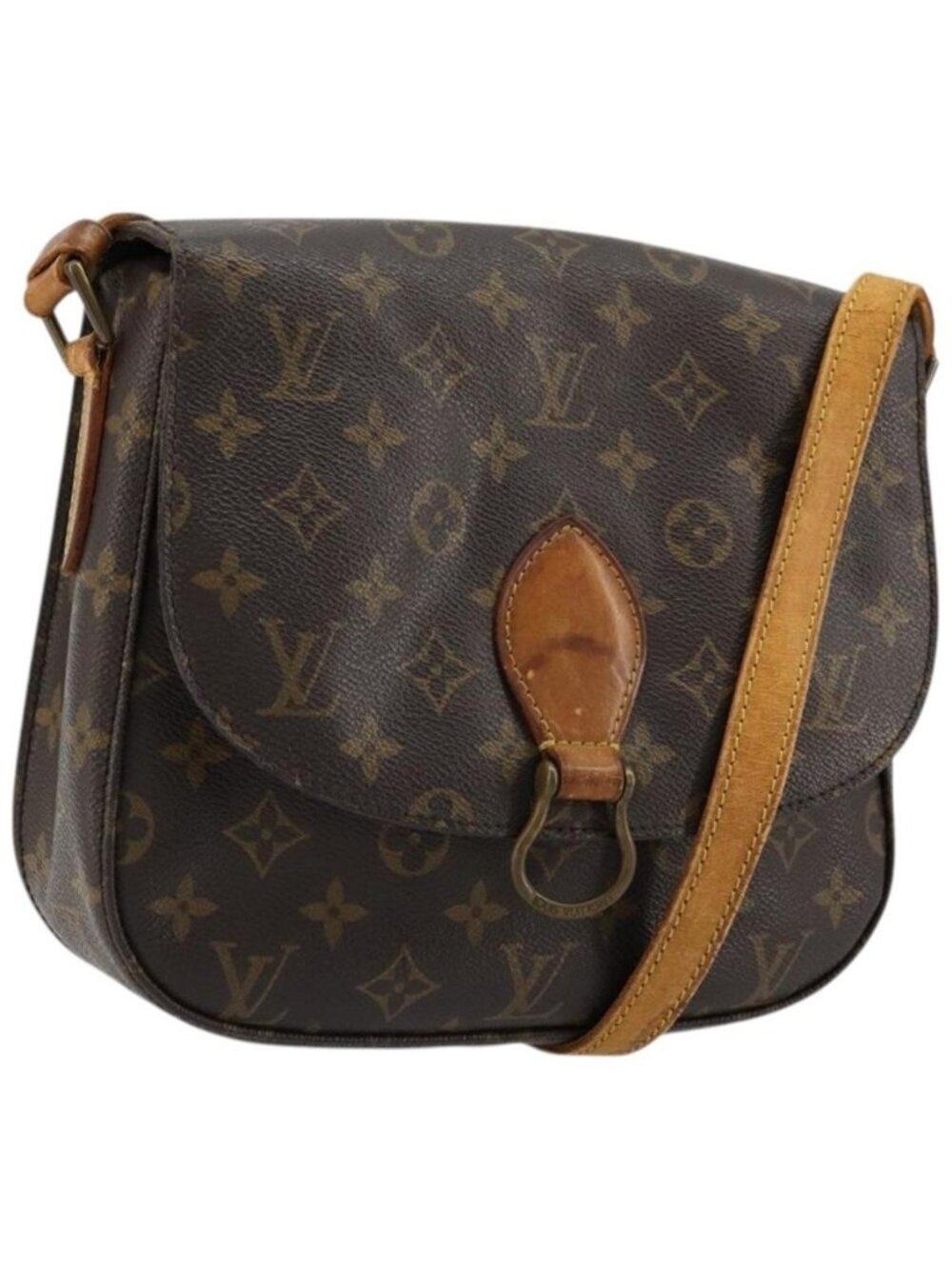 Authentic LOUIS VUITTON Monogram Saint Cloud GM Shoulder Bag M51242 LV